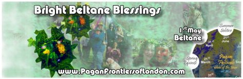 Pagan Frontiers of London - Beltane banner 2014