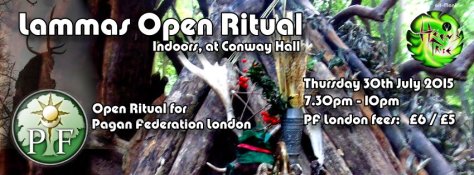 PF London Lammas 2015 - indoor seasonal ritual facilitated by Herns Tribe